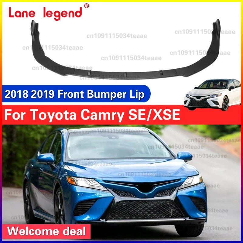 Хорошее качество, 3 шт., передний бампер, разделитель для губ, накладка, спойлер, диффузор, дефлектор для Toyota Camry SE/XSE Sports 2018 2019 Хорошее качество, 3 шт., передний бампер, разделитель для губ, накладка, спойлер, диффузор, дефлектор для Toyota Camry SE/XSE Sports 2018 2019