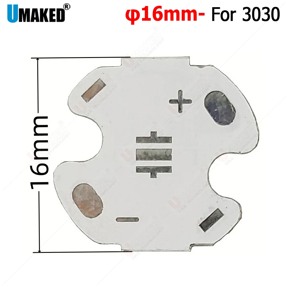 

16mm LED PCB for XPD2525/OSRAM3030 chips, aluminum plate base, heat sink, DIY led light