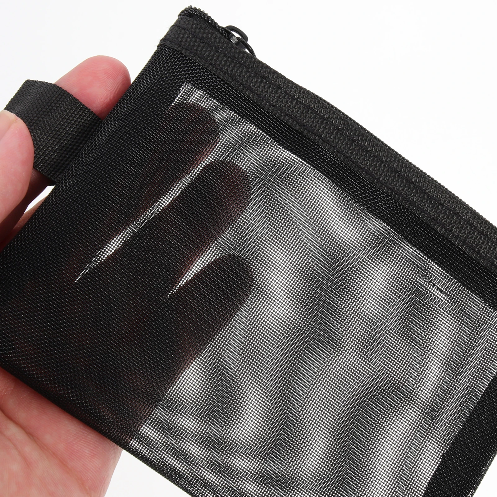 

4 Pcs Bag Short Trip Lipstick Pouch Mesh Makeup Pouches Pencil Case Small Travel Clear Bags Nylon