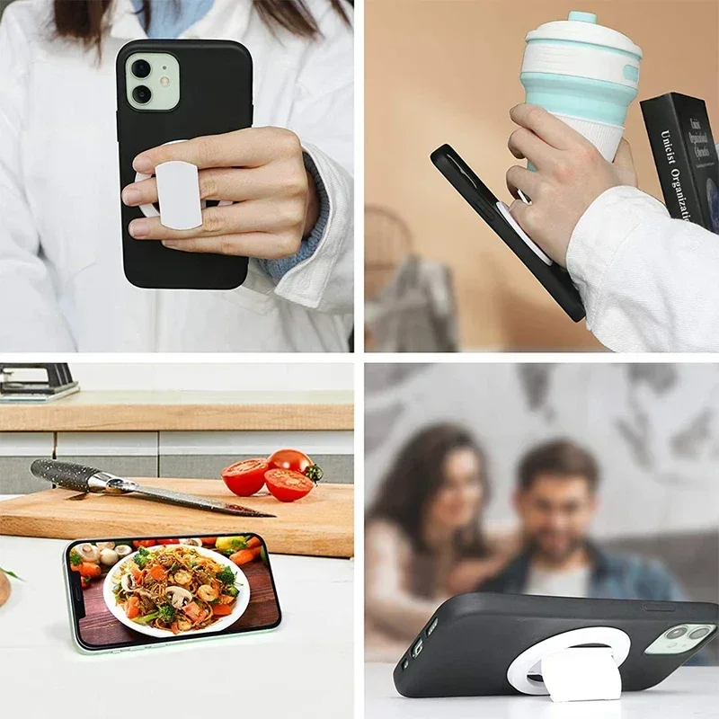 360° Rotatable Adjustable Foldable Magnetic Phone Finger Ring Holder for Car Phone Mount Back Sticker for IPhone Samsung