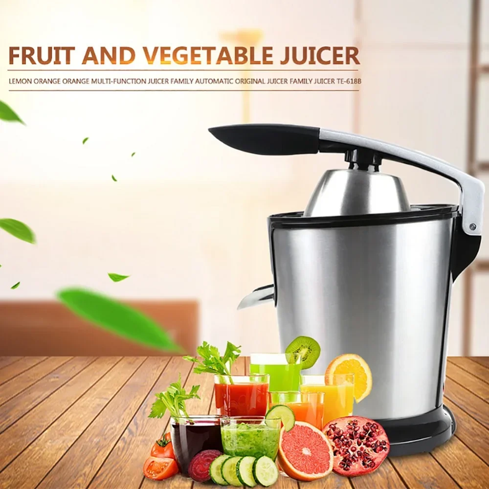 Portable Electric Juicer Blender Stainless Steel Hand Press Juicer EU Plug Orange Juicer Fruit Mixer Multifunction Juice Machine