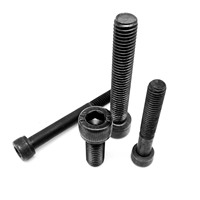 M2 M2.5 M3 M4 M5 M6 M8 Black Grade 12.9 Steel DIN912 Hexagon Hex Socket Cap Allen Head Screw Bolt Lengthened Long 4-100mm