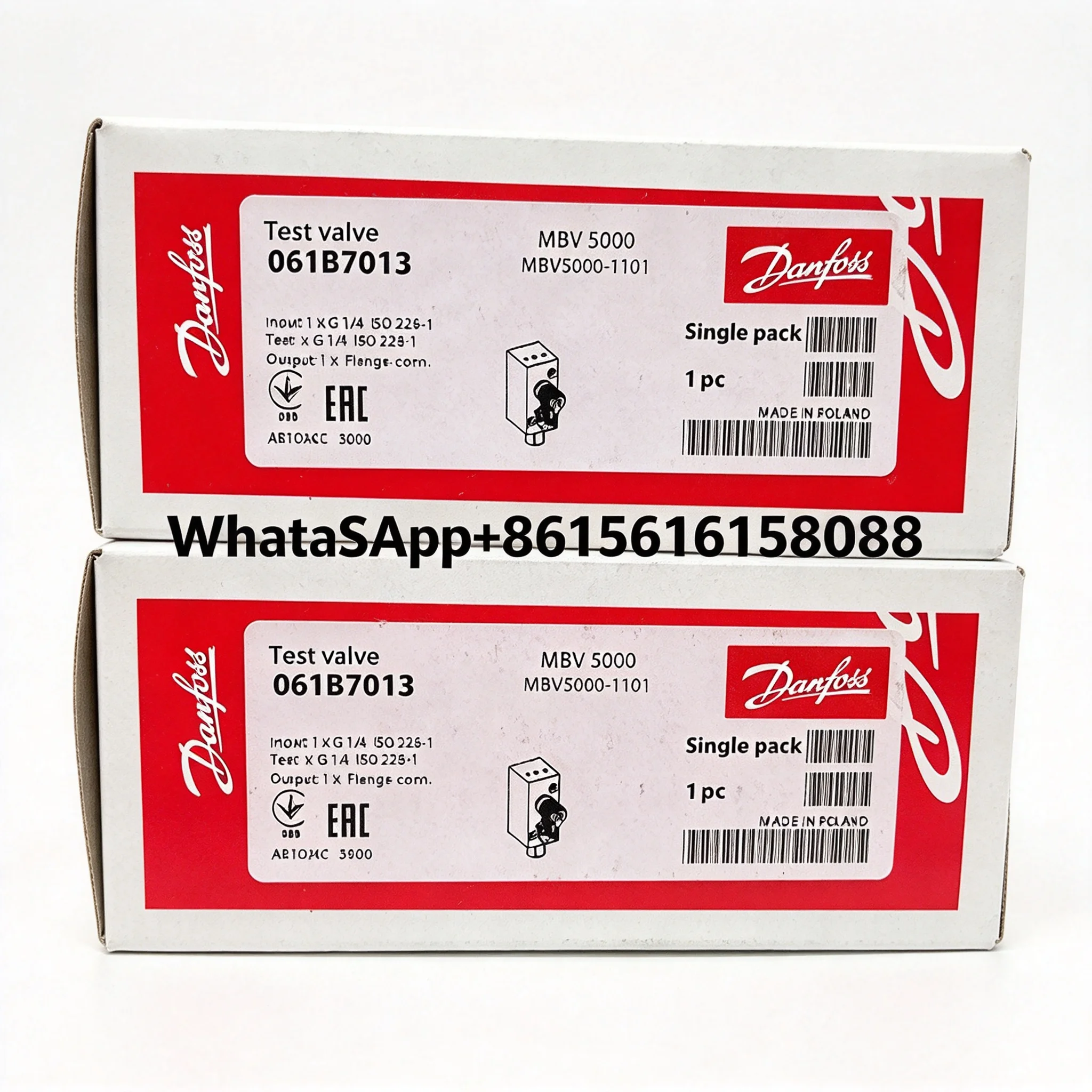 MBV5000 061B7009  061B7010  061B7011  061B7012  061B7013  061B7014  061B7018  061B7019  061B7051 Danfoss Test Valve
