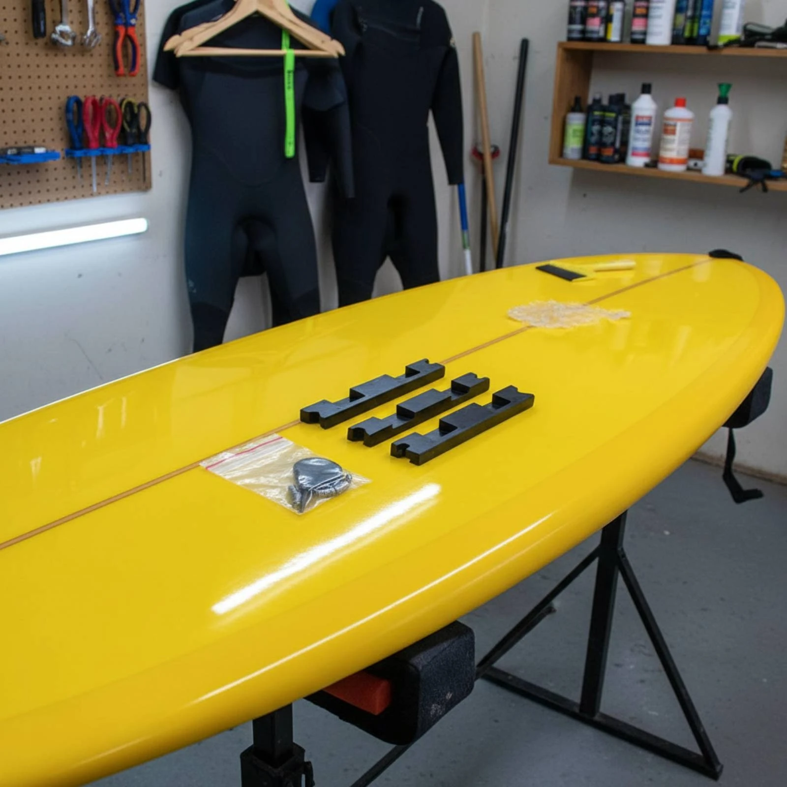 

Surfboard Fin Adjustment Kit with Screws Fin Plate Set Water Sports Gear Flat Screw Lock