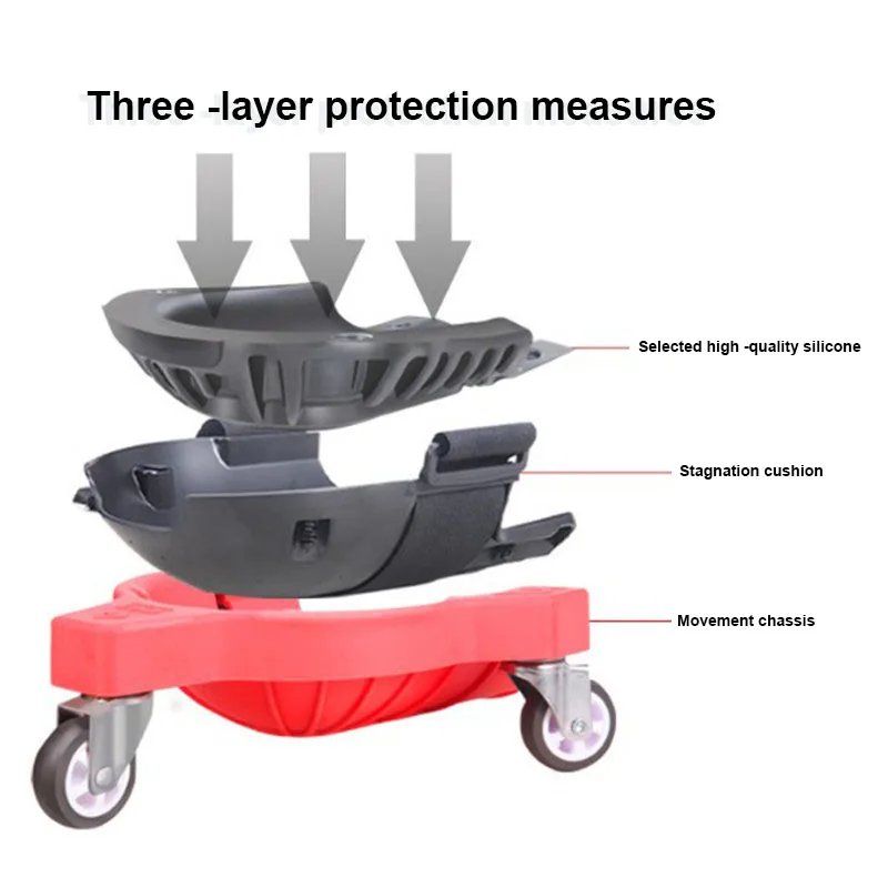 Toczące się ochrona kolan klocki z kółkami klękające koło pasowe przesuwne płytki podłogowe szwy koła uniwersalne koła ruchome nakładki na kolana