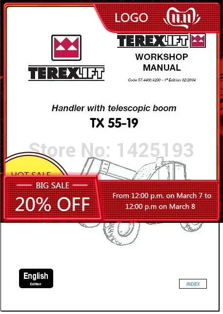 

EPC-OFTWARE По руководство по лифтовой мастерской и руководства по запчастям для TEREX