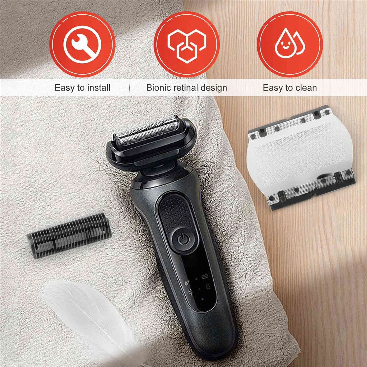 جديد لبراون ماكينة حلاقة كهربائية رئيس Omentum 11B سلسلة 1 110 120 130 140 150 150S-1 130S-1 5684 5685 سكين صافي + رأس الحلاقة