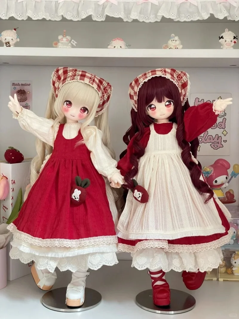 

Одежда для кукол bjd подходит для платья с длинными рукавами 1/3 1/4 MSD 1/6 + фартук, платье горничной, аксессуары для кукол