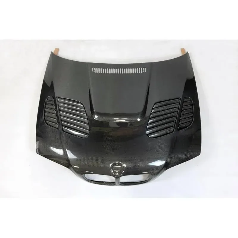 For BMW E46 Coupe 3 Series: Premium E46 M3 Carbon Fiber Front Engine Hood GTR Carbon Fit - view 5