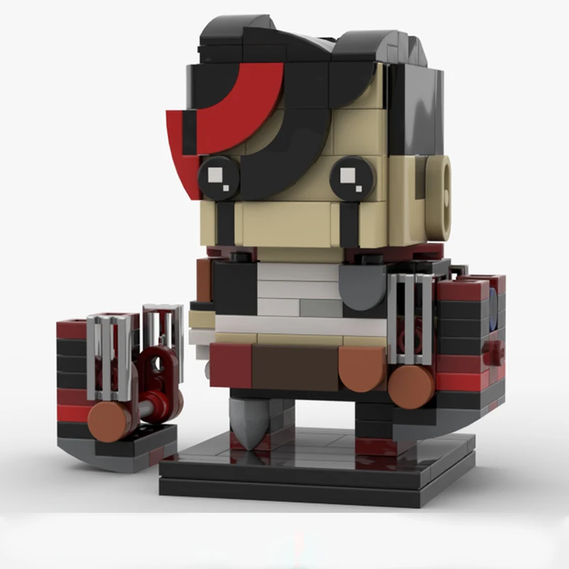 

236 шт. MOC Vi Arcane BrickHeadz минифигурка DIY образовательная сборка строительные блоки набор для детей подарок на Рождество и день рождения