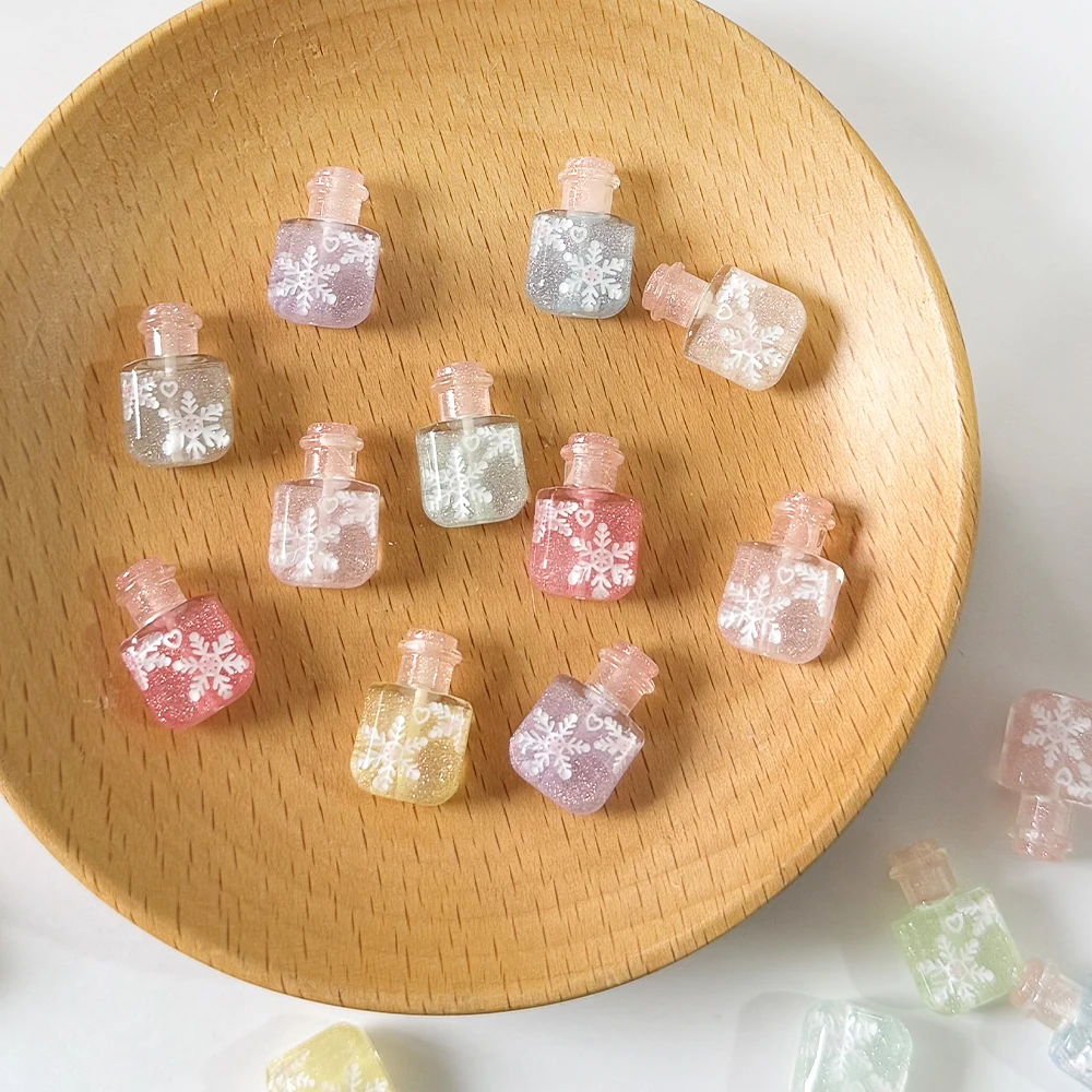 تصميم ودي 20 قطعة 12*19 مللي متر خرز ذاتي الصنع/صناعة يدوية/تأثير أورورا/خرزة راتينج ذاتية الصنع/شكل زجاجة عطر/إكسسوارات مجوهرات # 19613 #6