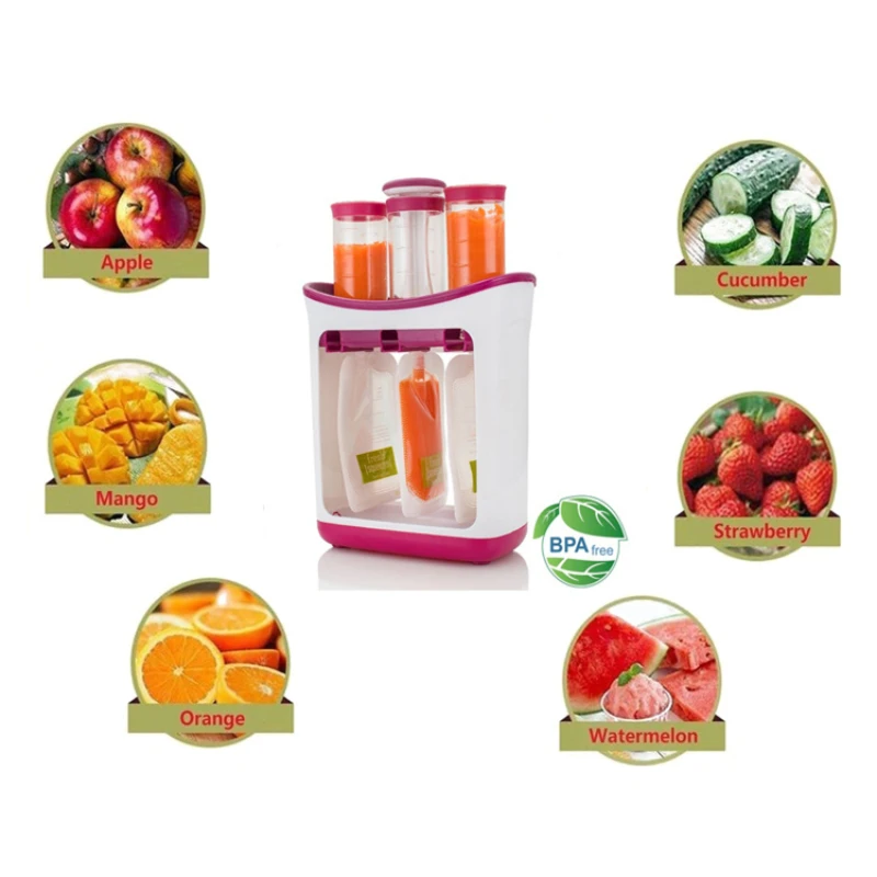 Baby Complementary Food Pouch Filling Machine with Food Storage Bag Baby Food Pouch Filling Machine Squeeze Food Station