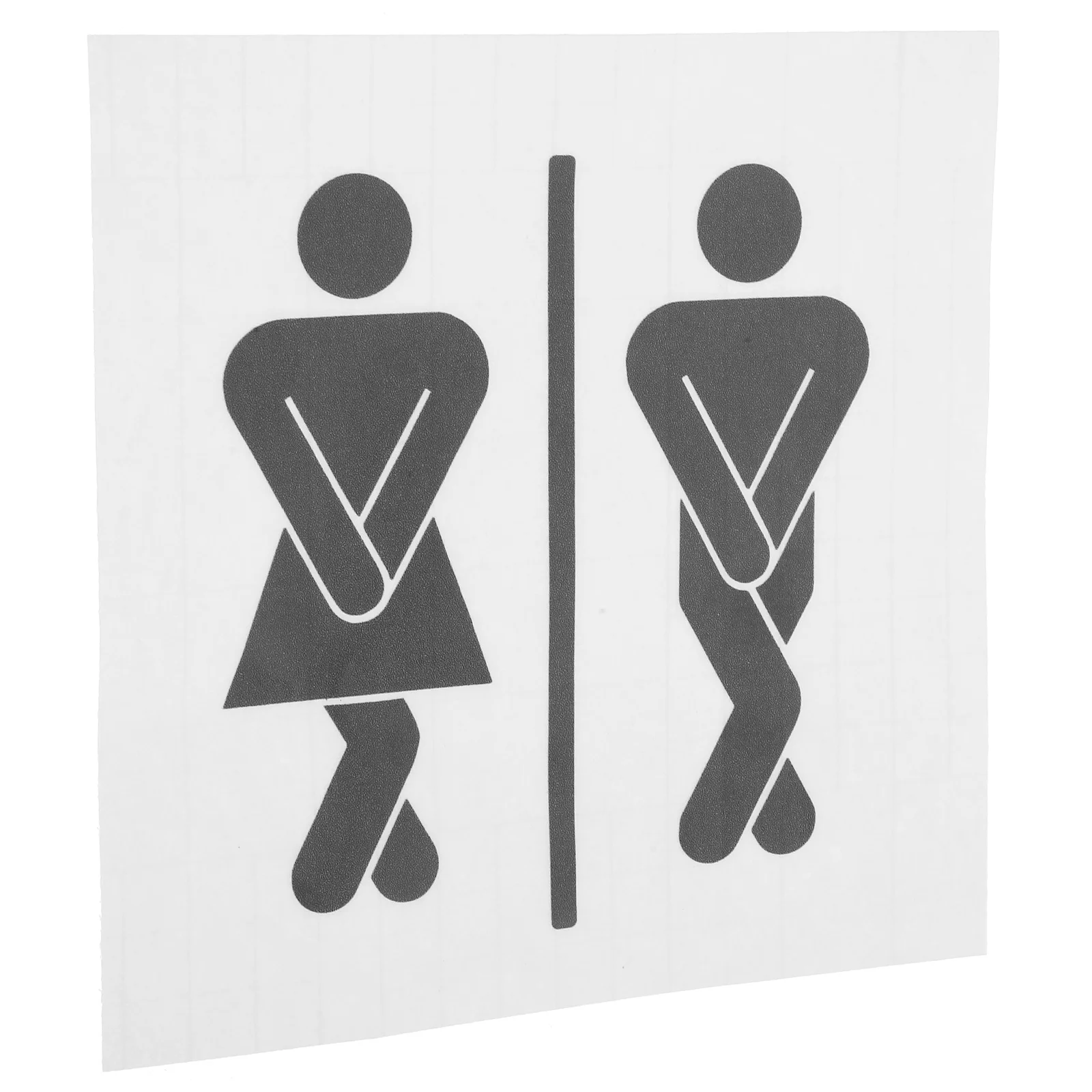 

Sanitary Door Sticker Toilet Decal Decals for Bathroom Frosted Sign Home Stickers Pvc