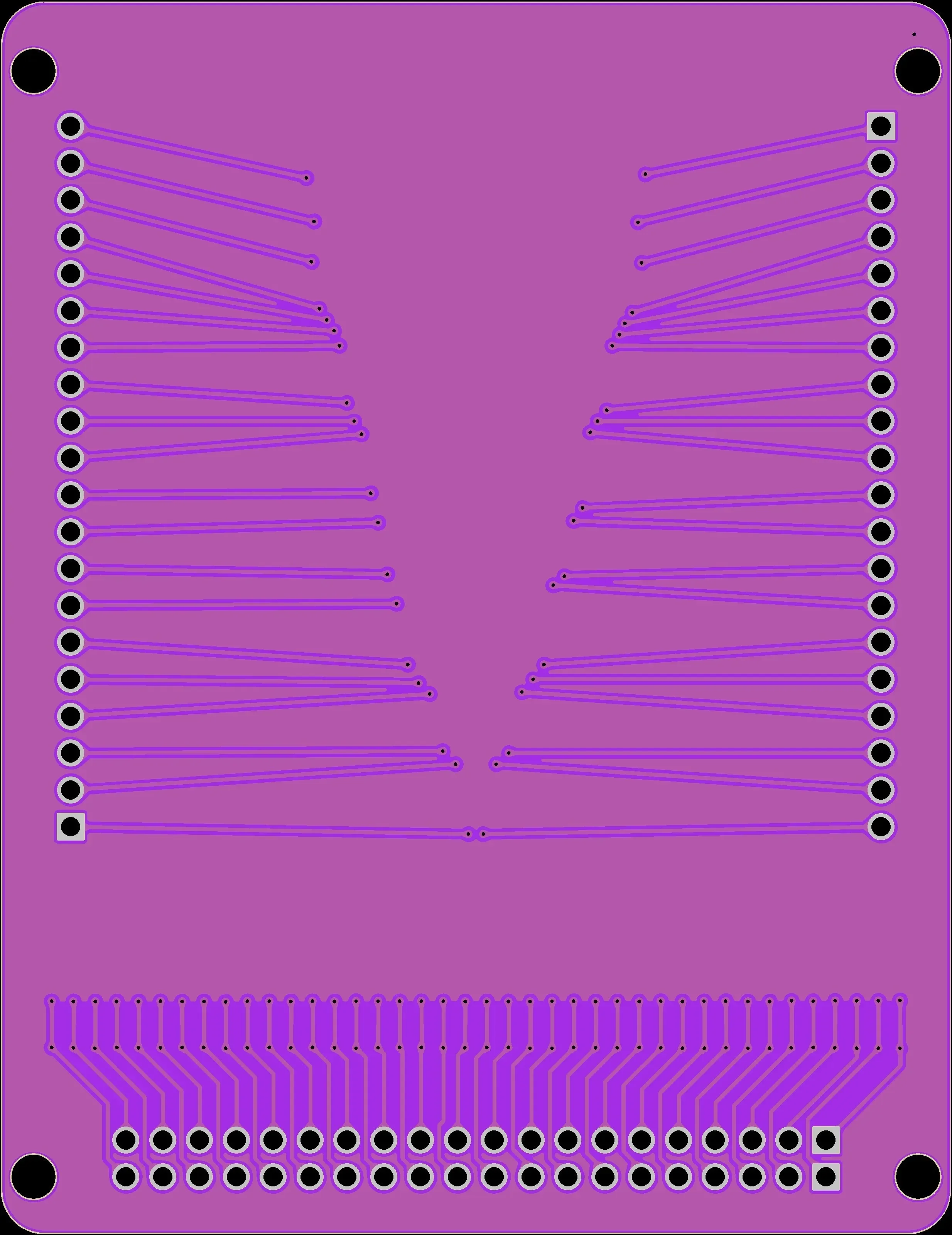 NEW 40P FFC/FPC soft wire conversion plate Connecting plate 0.5mm/1.0mm interval to 2.54mm pin arrangement