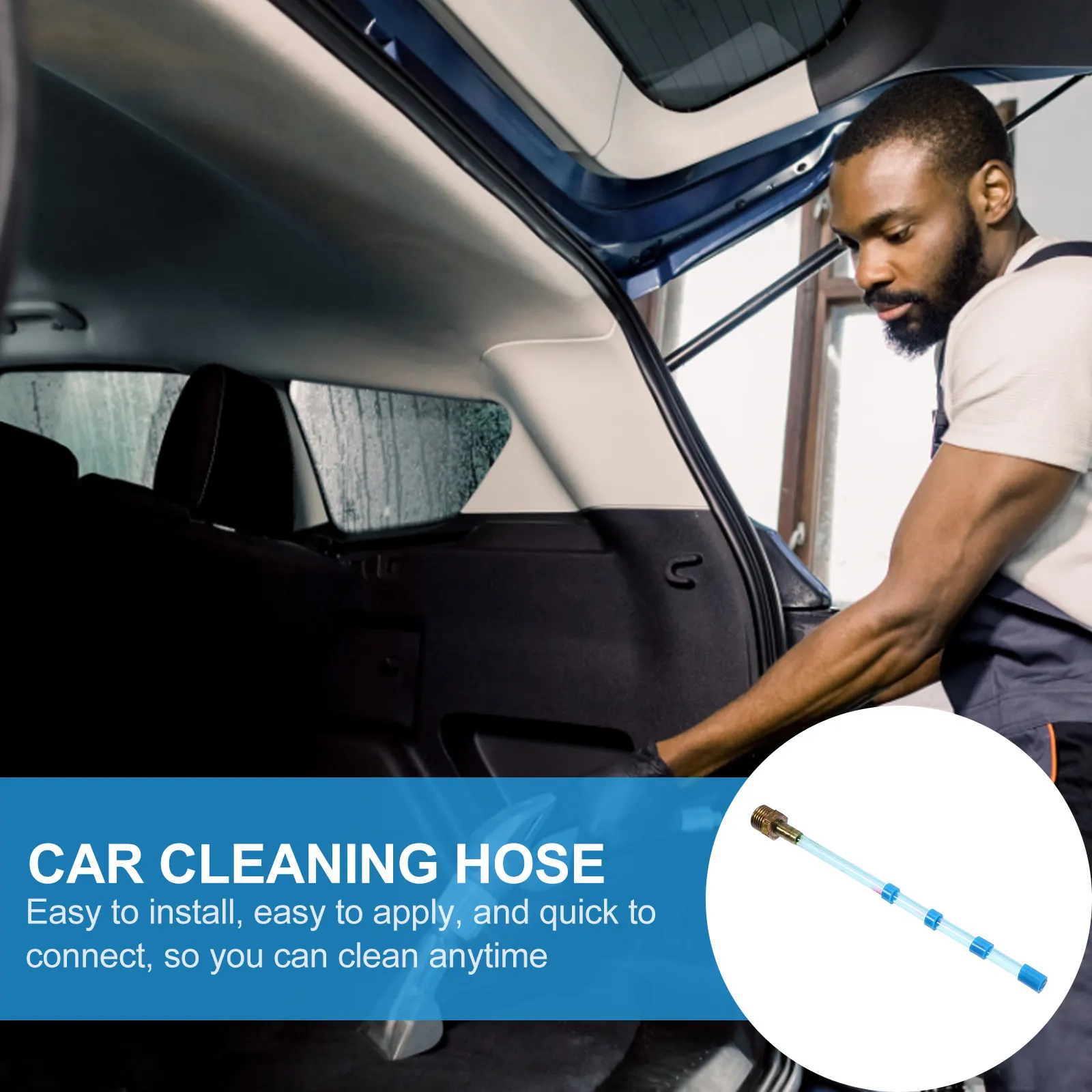 1Pcs Rotatable Air Blower Hose High Performance Plastic Flexible Connecting Pipe Quick Connect Dust Removal Car Cleaning Air