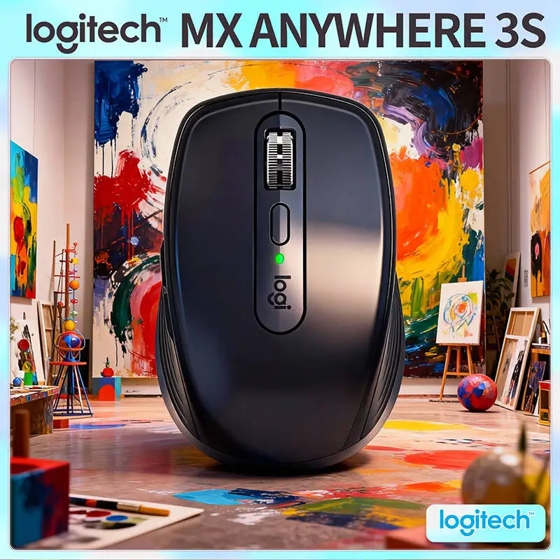 

Компактная мышь Logitech MX Anywhere 3S, эргономичный дизайн, перезаряжаемая, с быстрым прокруткой для портативных ПК Mac