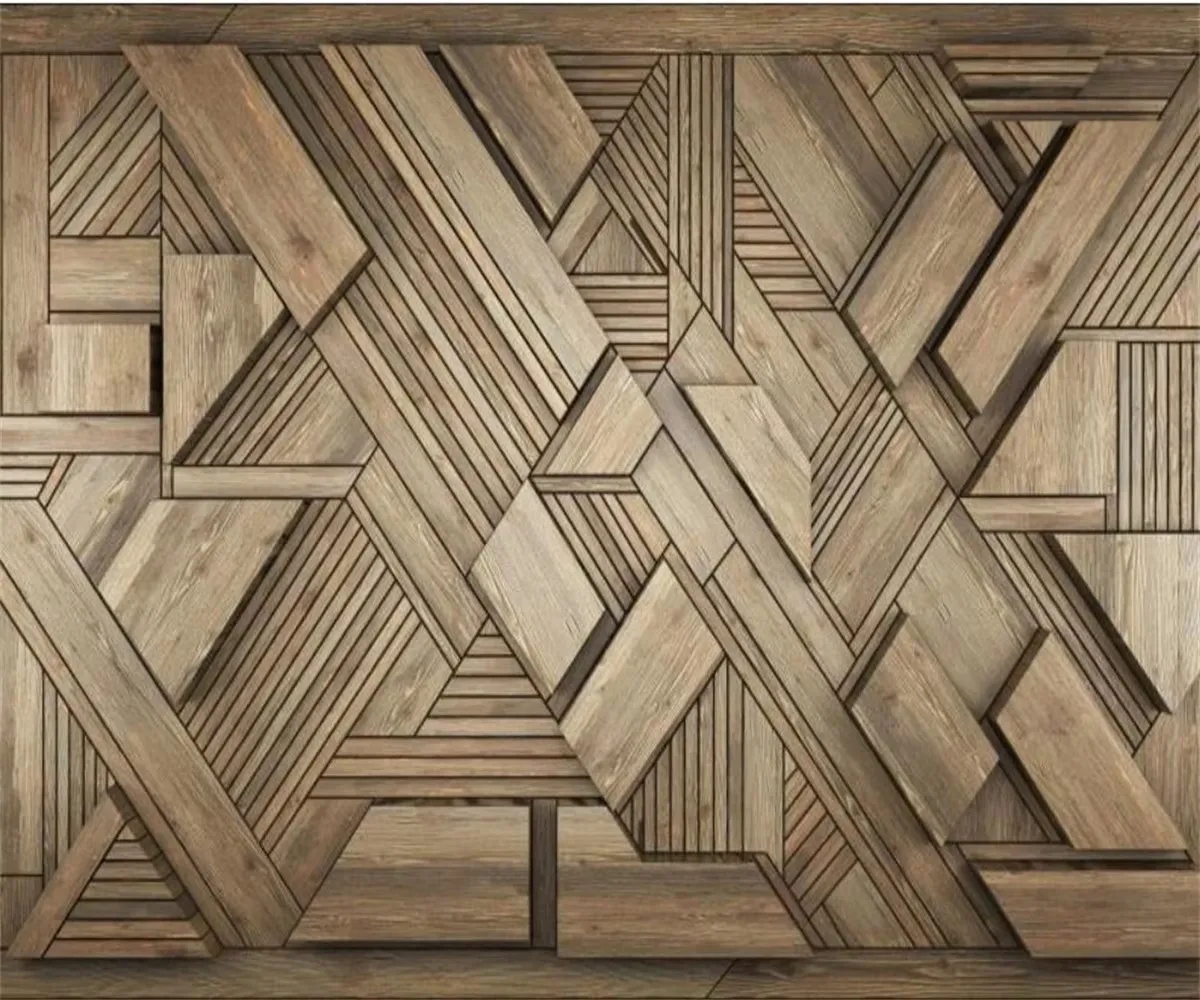 Custom size wallpaper mural Modern 3D industrial style geometric cement column background mural decorative painting 3d wallpaper