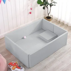 Large Square Soft OceanBall Pit, Soft Kids Ball Pool Indoor Outdoor, Soft Foam Foldable Crawling Fence Children's Playground