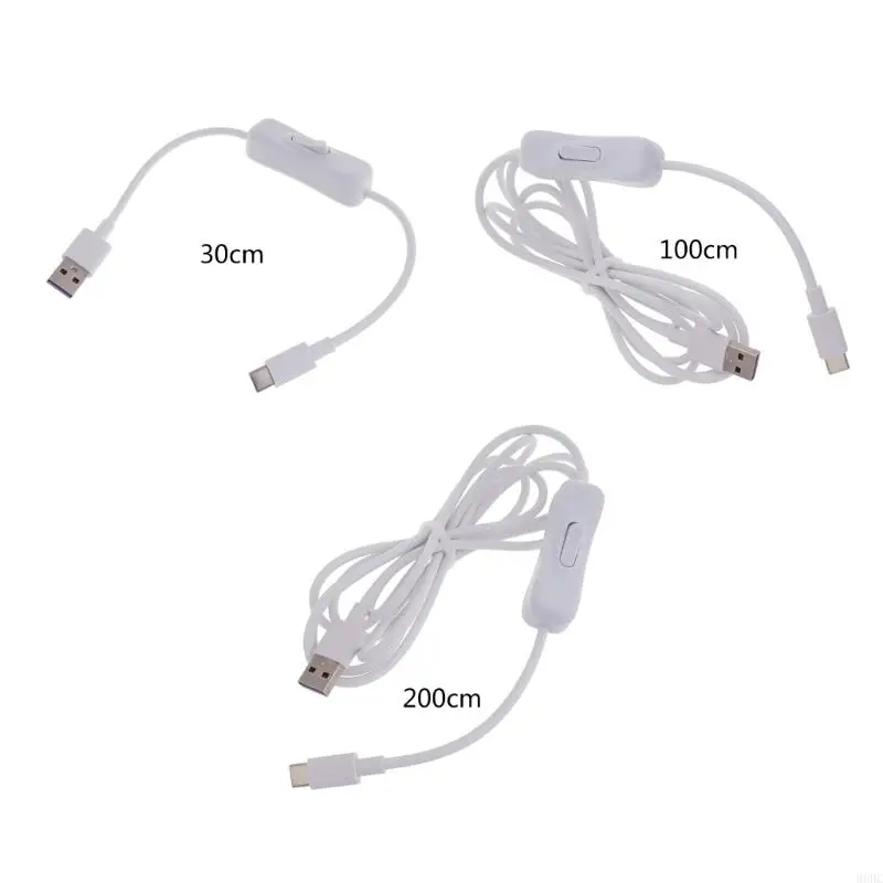 

69HC White USB to Type-C Cable with High-Speed Data Transfer and Charging Cord for Digital Devices and Accessories