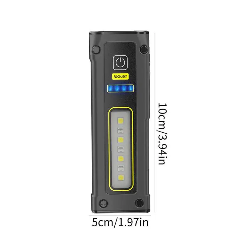 High Lumen LED Flashlight Outdoor Rechargeable Flash Light Color Changing Side Light Camping Supplies Power Bank For Hikers