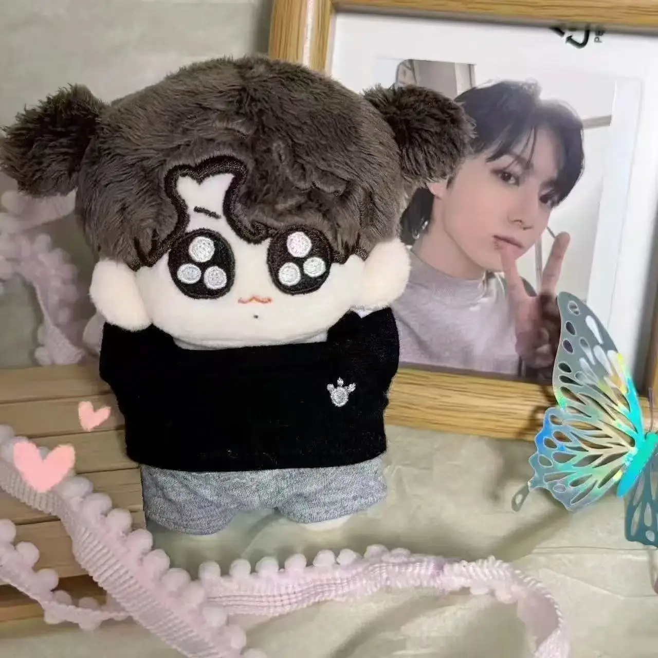 10 cm Jeon Jung Kook peluche poupée Bangtan garçons périphériques peluche étoile de mer corps en peluche jouets mignons doux habiller coton enfant cadeaux