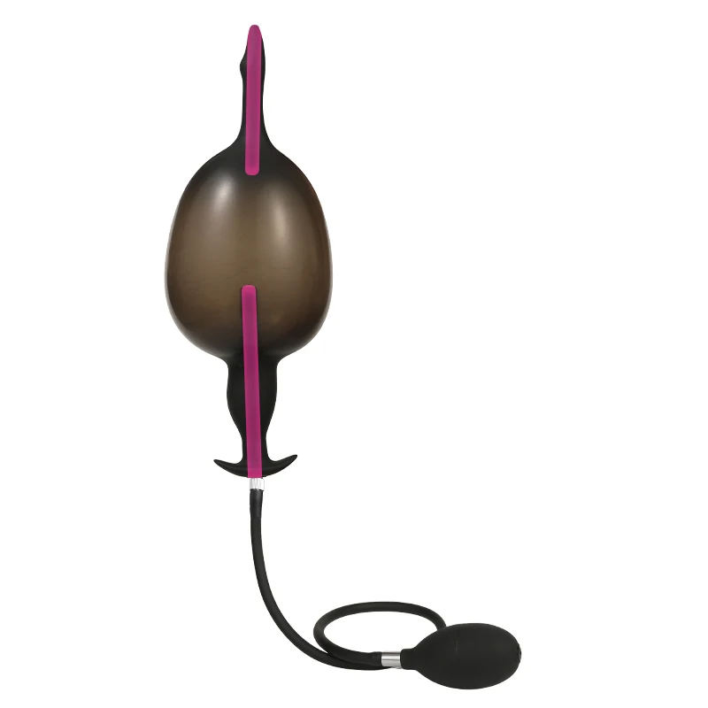 Silicone Inflatable Penis Big Butt Plug  Expandable Big Butt Plug Dildo Pump Anal Dilator Penis Plug  BDSM Sex Toy