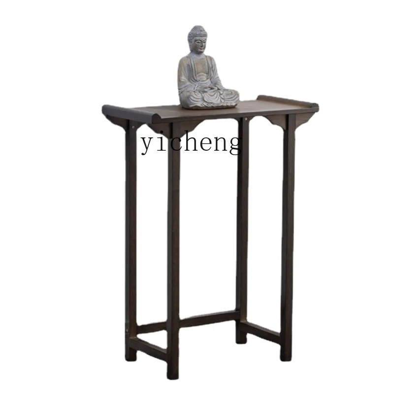 

YY Altar Buddha Shrine Household Economical Chinese Style Incense Burner Table Guanyin God of Wealth Worship Table