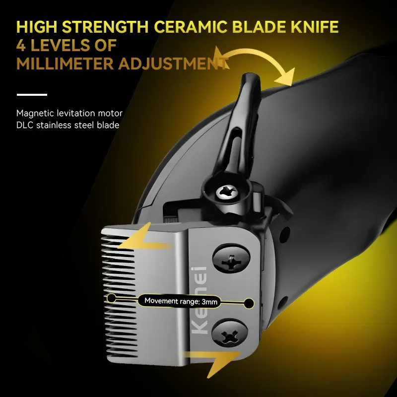 Kemei Trimmer KM-1767 KM-1556 Rechargeable Electric Hair Clipper Set LCD Shaver KM-1112 Dry And Wet Shaving Machine Cordless Kit