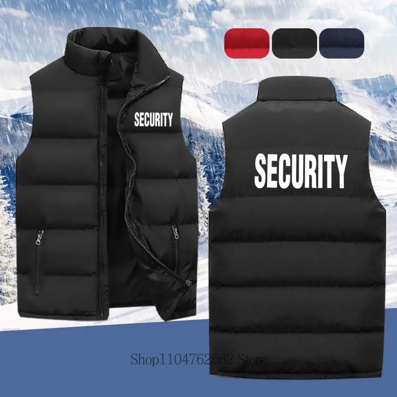 

Men Casual Fashion Classic Vest Autumn Winter Men Clothing Warm Comfortable Mandarin Collar Sleeveless Zipper Jacket Vets Coat
