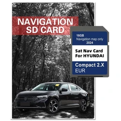 2024 Version Maps Europe UK Navigation GEN2 for Hyundai Compact 2.X H1/i20/Santa Fe/Grand Santa Fe/Tucson Car SD GPS Card 16GB