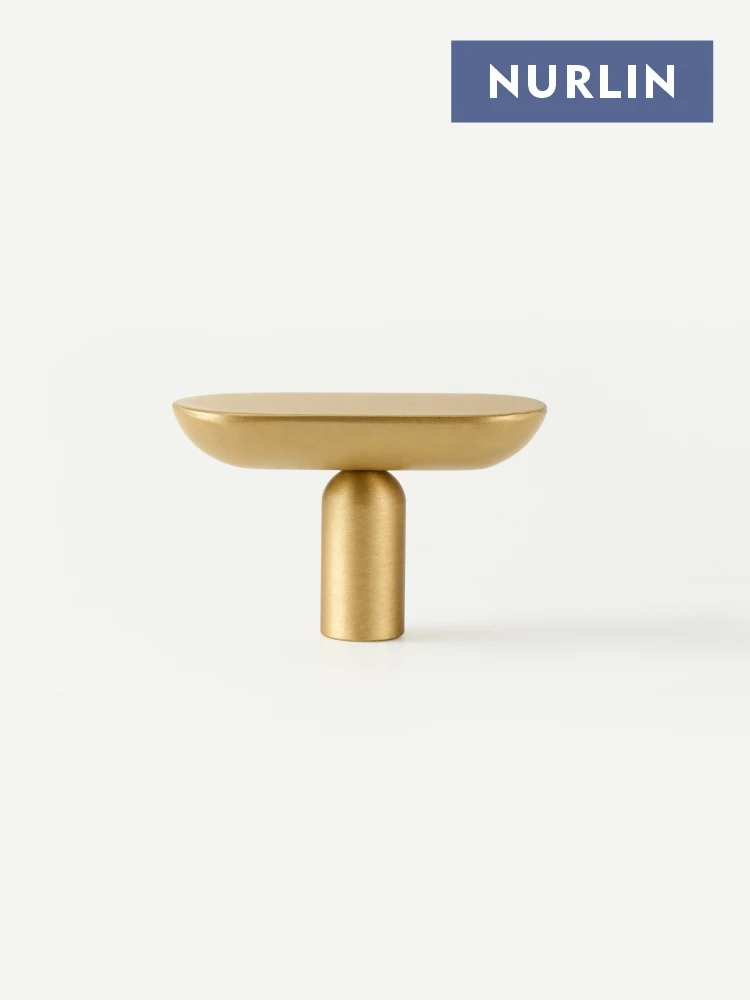 Nurlin en laiton massif uni minimaliste italien Design moderne tiroirs d'armoire poignée en T poignée de porte d'armoire de garde-robe étendue CH108