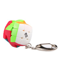 Qiyi 3x3 Mini Maple Leaves / Pyramid Keychain Magic Cube Pocket Cubes Pendant Cubo Magico Mini Unisex Toys Gifts
