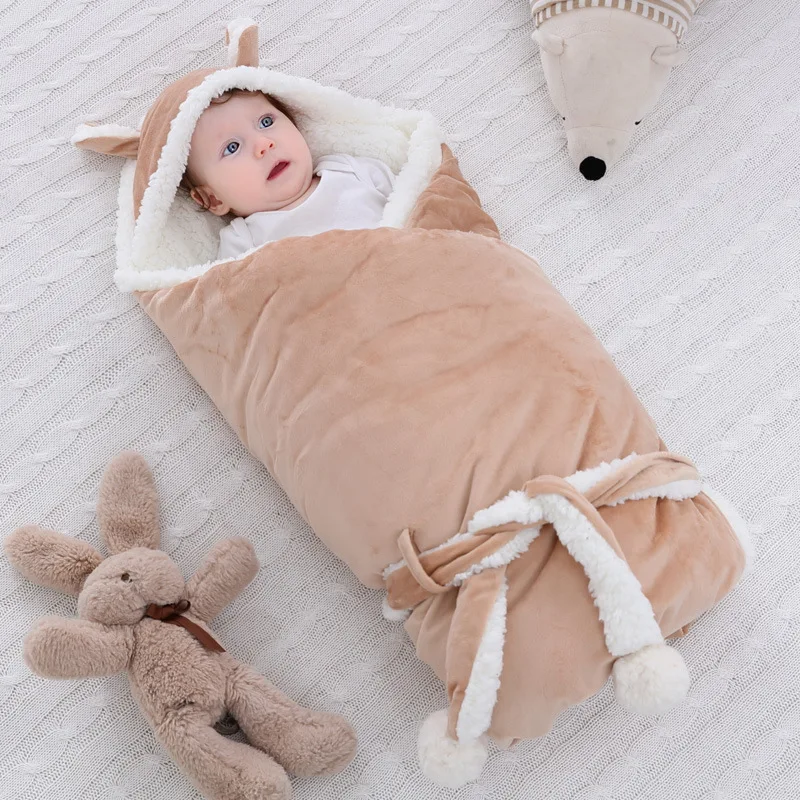 Newborn Baby Blanket cotton thickened multifunctional baby sleeping Swaddle Blanket Cotton Soft Infant Sleep Sack