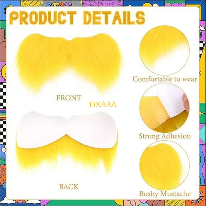 DXAA Cappello accessorio per giochi ruolo in pile con accessorio per costume da barba per bambini adulti