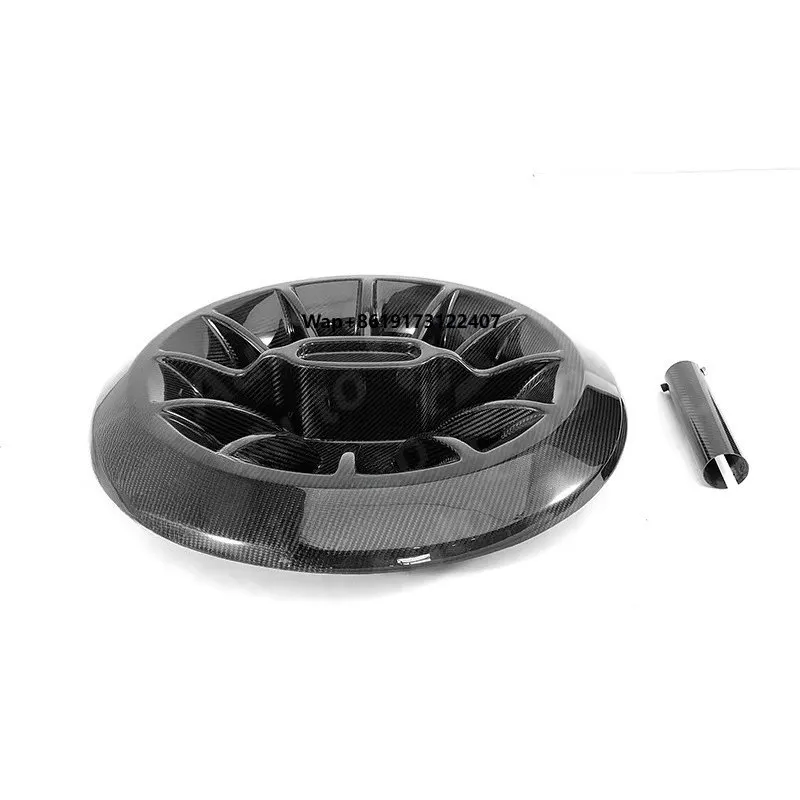 

G Class Spare Tyre Cover Vortex Style Glossy Black Dry Carbon Fiber Tire Case for W464 G63 G500 G550 Car