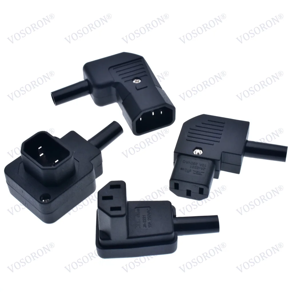 IEC320 C14 C13 C15 UPS PDU Connector Power Cord Rewirable Cable Wiring Plug Male Female AC Power Socket Plug 10A