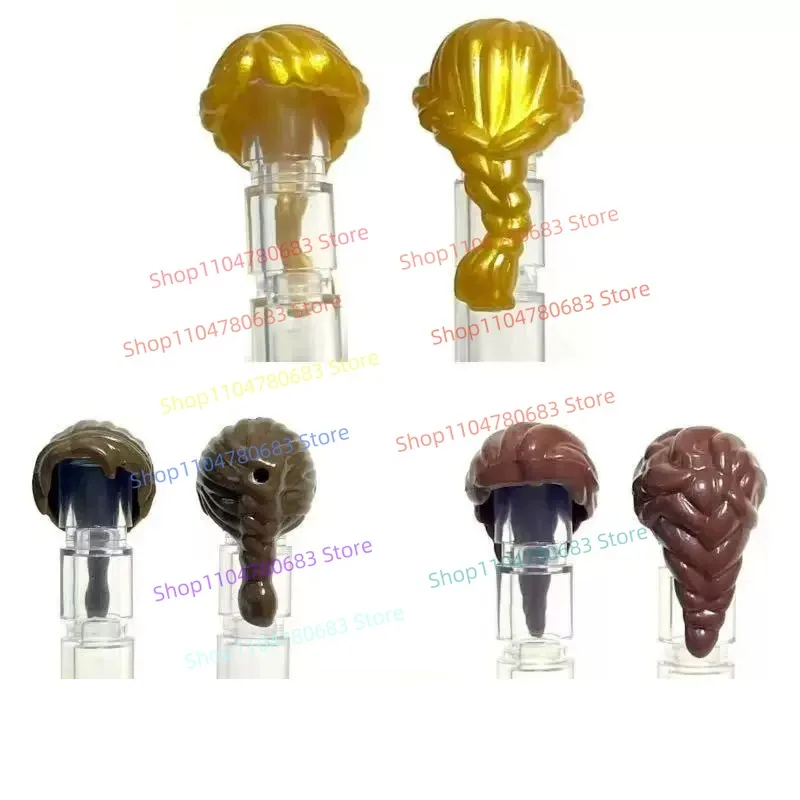 

MOC Building Blocks Mini Doll Accessories Braided Hair Ponytail Hair Accessories Assembled Collectible Ornaments Holiday Gifts