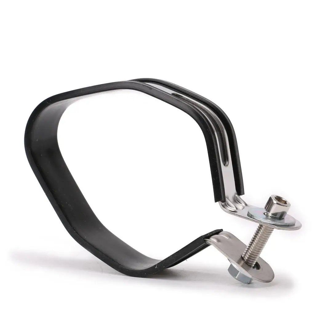 Universal Motorcycle Exhaust Hose Clamp Clip Silver Stainless Steel Muffler Band for Off Road Motorbike