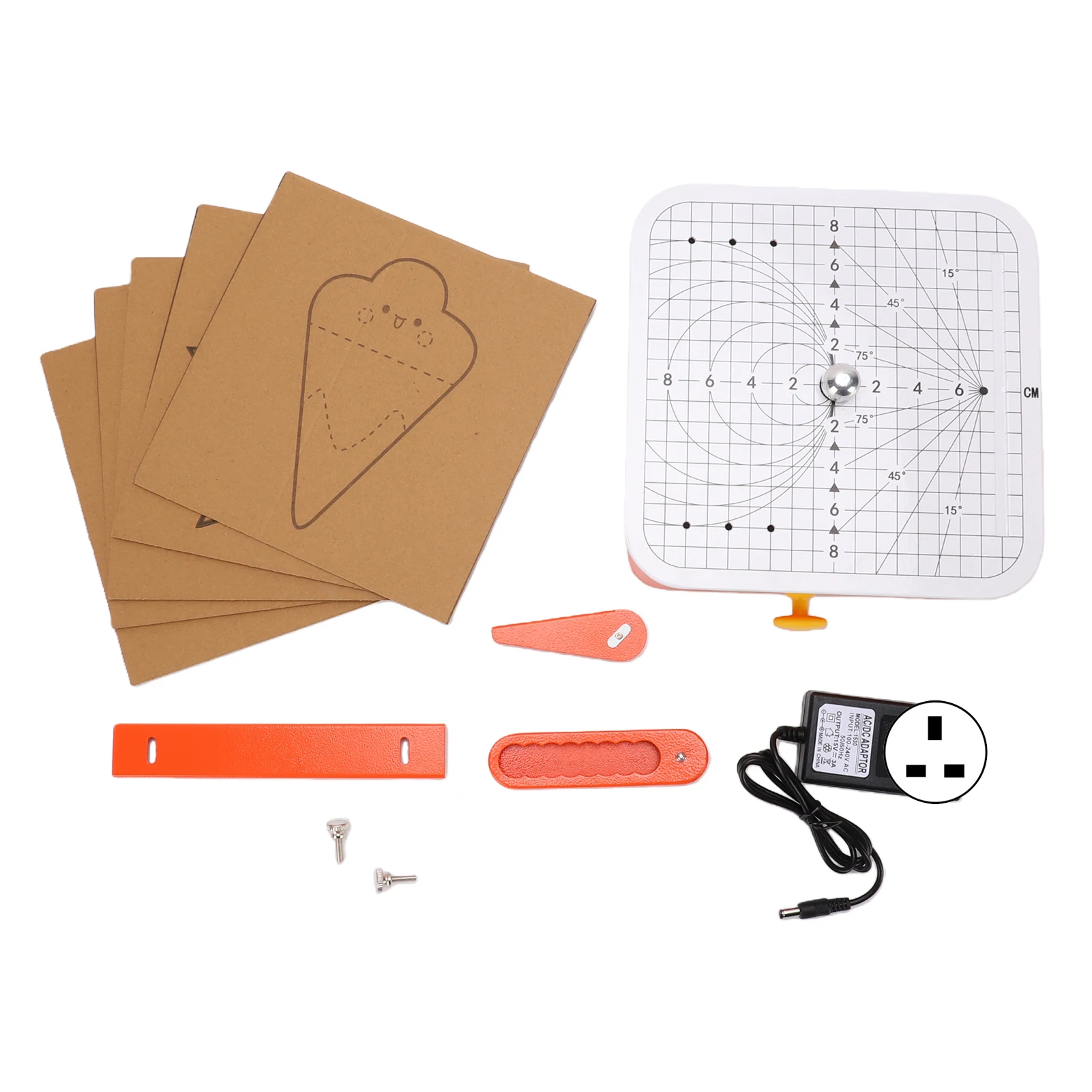 Elektrische kartonnen snijmachine, veilige knutsel-snijtool, papier snijmachine voor thuis en klaslokaal knutselactiviteiten, knutseltool voor thuis.