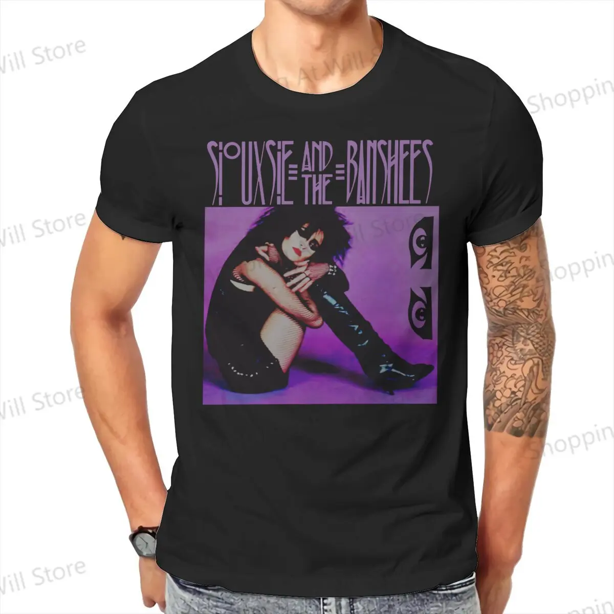 Hot selling in Summer Unisex T-shirts  Siouxsie and the Banshees Novelty Cool T-shirt Street Clothing S-6XL