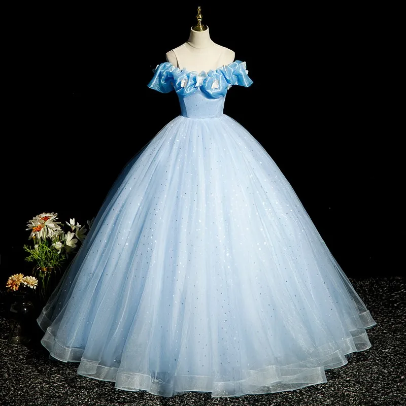 Vestidos de quinceañera con lentejuelas y estrellas para mujer, brillante vestido de fiesta, vestido clásico de mariposa para baile de graduación, dulce, personalizado