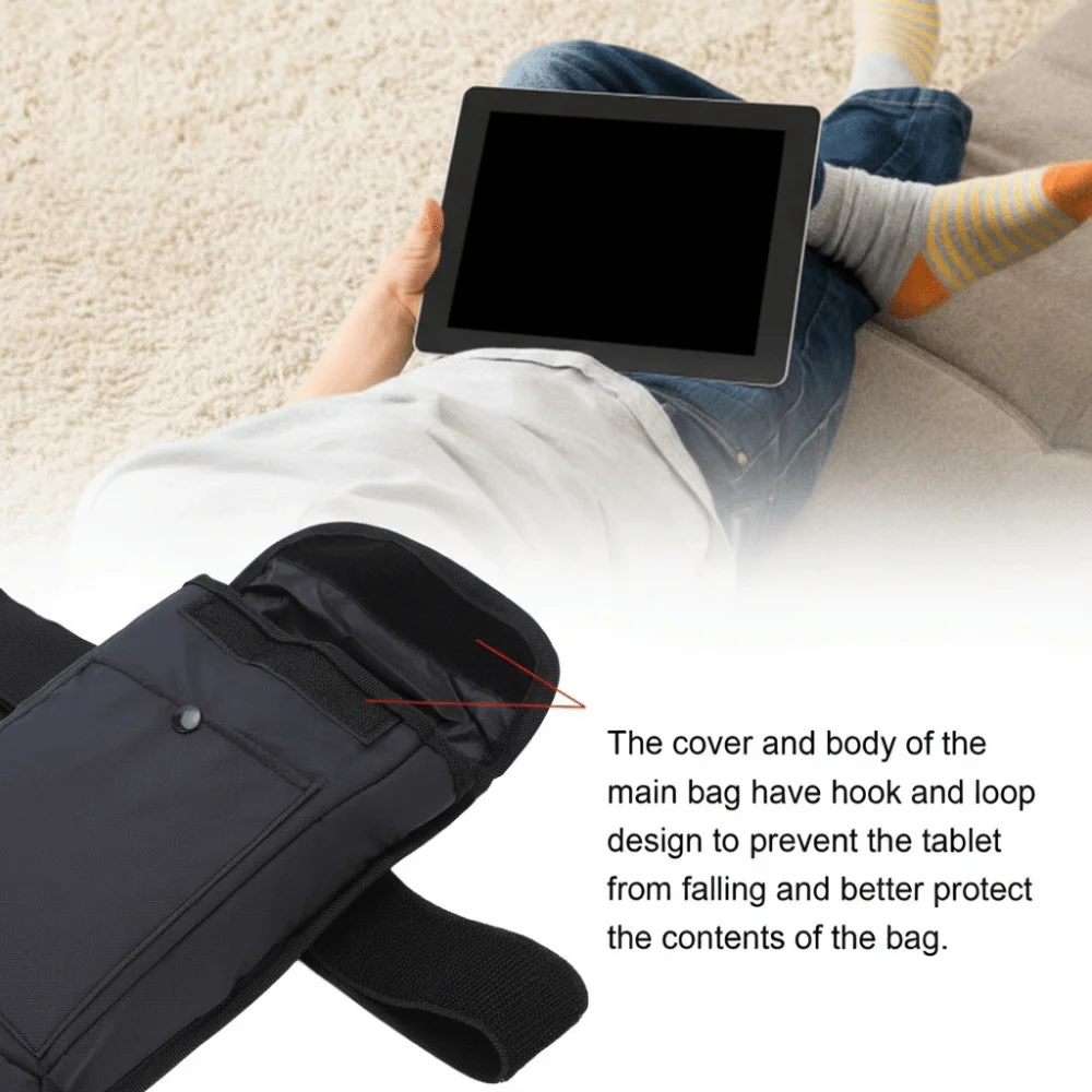 Tas Tablet 8 Inci yang Tahan Lama dengan Kantong Penyimpanan, Tas Pouch Tablet yang Dapat Disesuaikan, Casing Multifungsi untuk Perjalanan