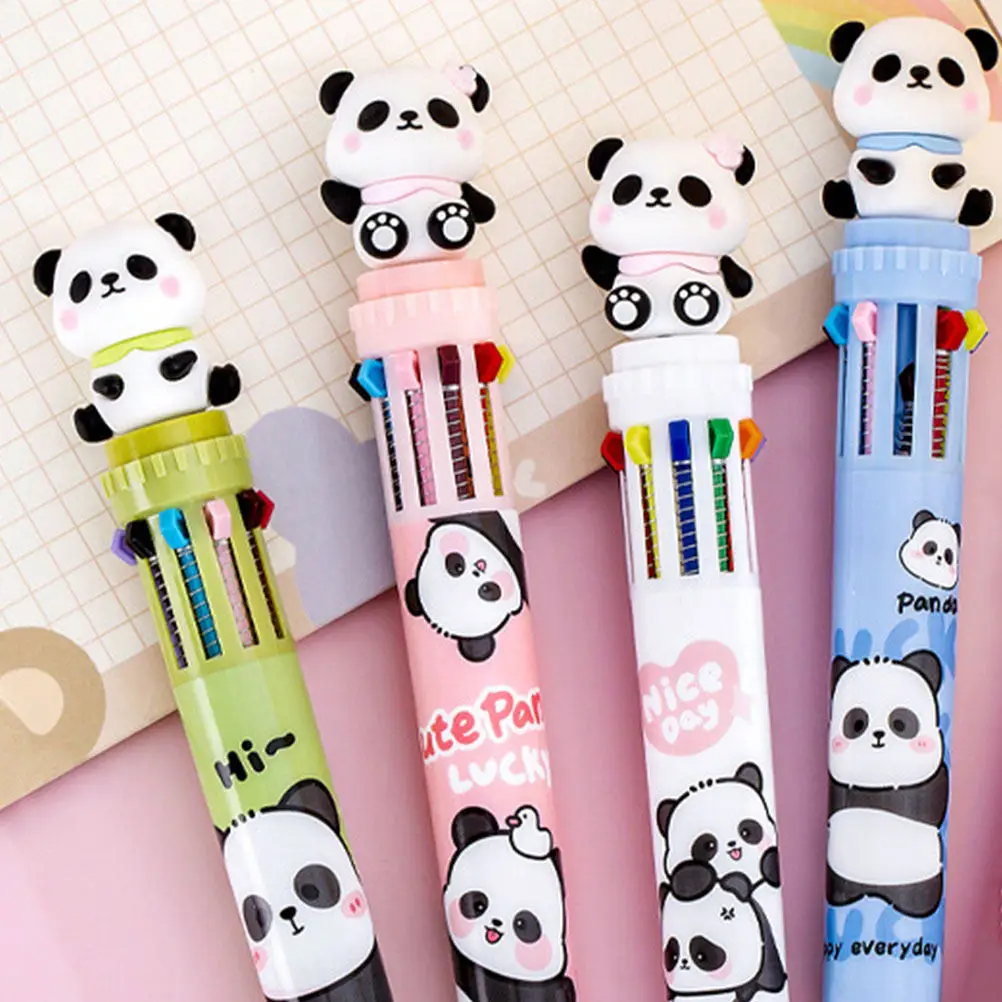 4Pcs Portable Writing Pen Set For School Writing Supplies Christmas Stocking Fillers Multicolor Ballpoint Pens