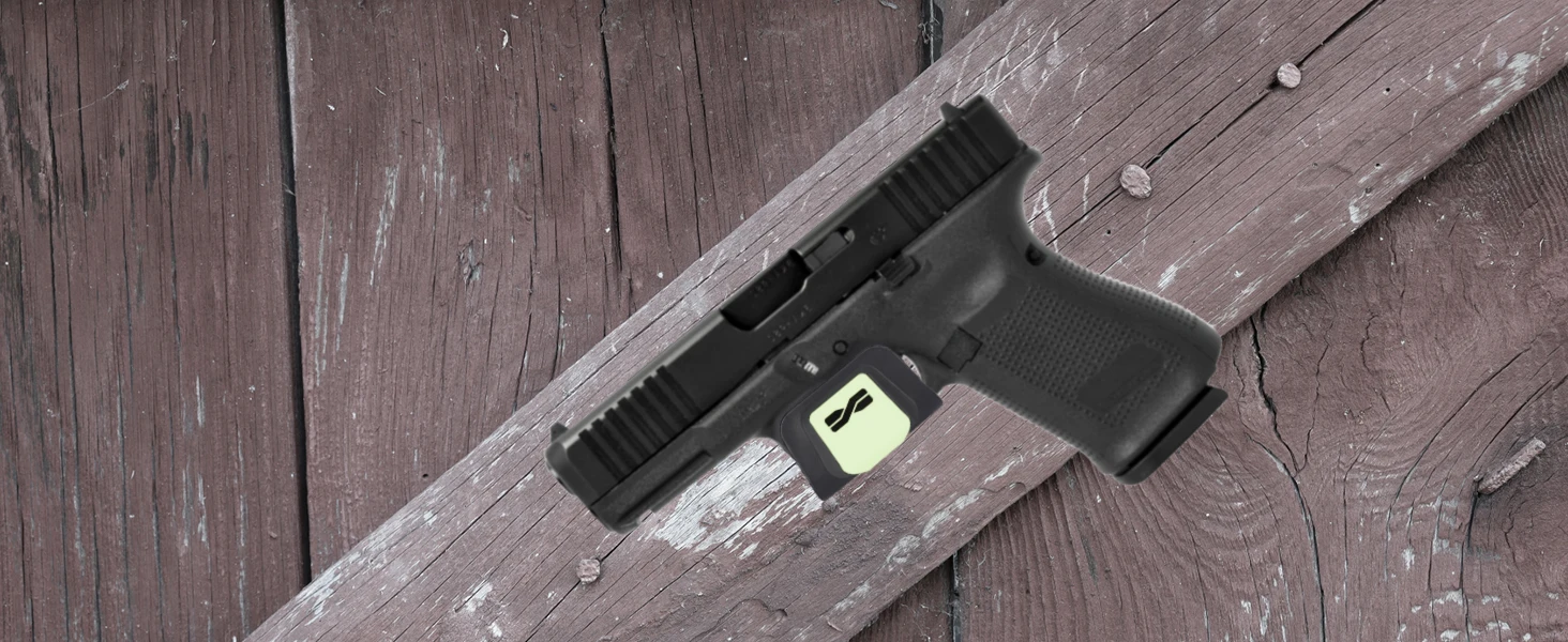 Adoreal 2 Stück Magnetische Waffenhalterung mit Sicherheits-Auslöseschutz, Waffenmontage für Auto, für Pistolen, Revolver, Schrotflinten, Wandmontage – Detail 6