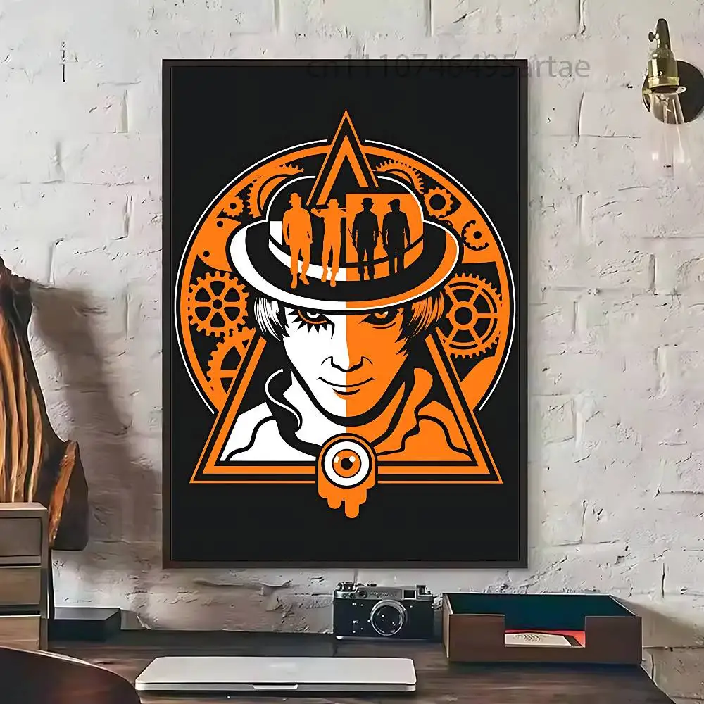 AC-ClockworkO-Orange Film Case  Poster HD home decor sticky wall waterproof home living room bar aesthetic decor