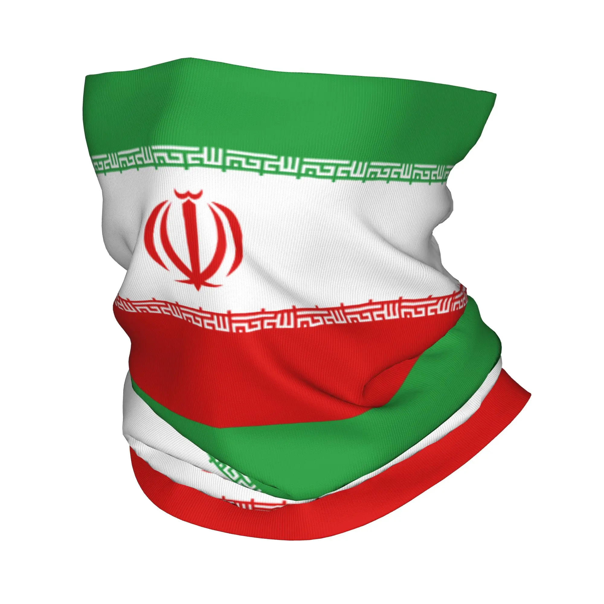 Flag of Iran Neck Gaiter Men Women UV Face Shield Winter Iranian Bandana Scarf for Ski