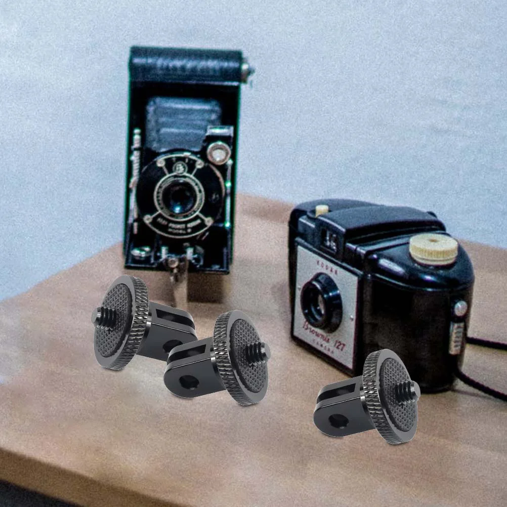 

2Pcs Tripod Mount Adapter 14 Screw Thread Universal Camera Adapter Aluminum Alloy Material for Sports Cameras