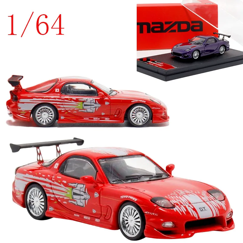 

Литой под давлением Mortal масштаб 1/64 ‌ Mazda RX7 Veilside Body Kit (Speed & Furious Style) Модель автомобиля из сплава, игрушки для мальчиков, подарок