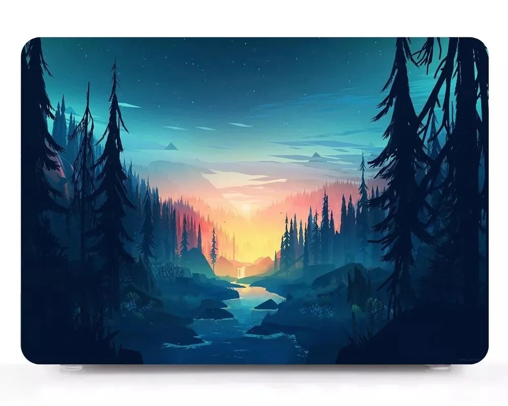 

For Macbook Air Pro 14 15.3 15.4" inch M1 M2 M3 M4 Laptop Print Pattern Hard Full Cover Shell Protective Case Bag Skin YT