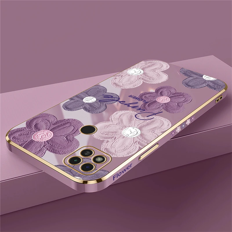 Silicone Case For Xiaomi Redmi 9C 10 7 12C 9A 8A 9T A1 K20 K30 K40 Pro Painting Flowers Shockproof Soft Back Cover Coque